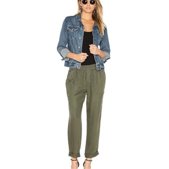 Soft Joie Saphine Jogger Pants Olive Green XXS Loose Fit - Picture 1 of 7